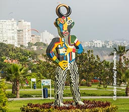 Escultura em um parque de Miraflores