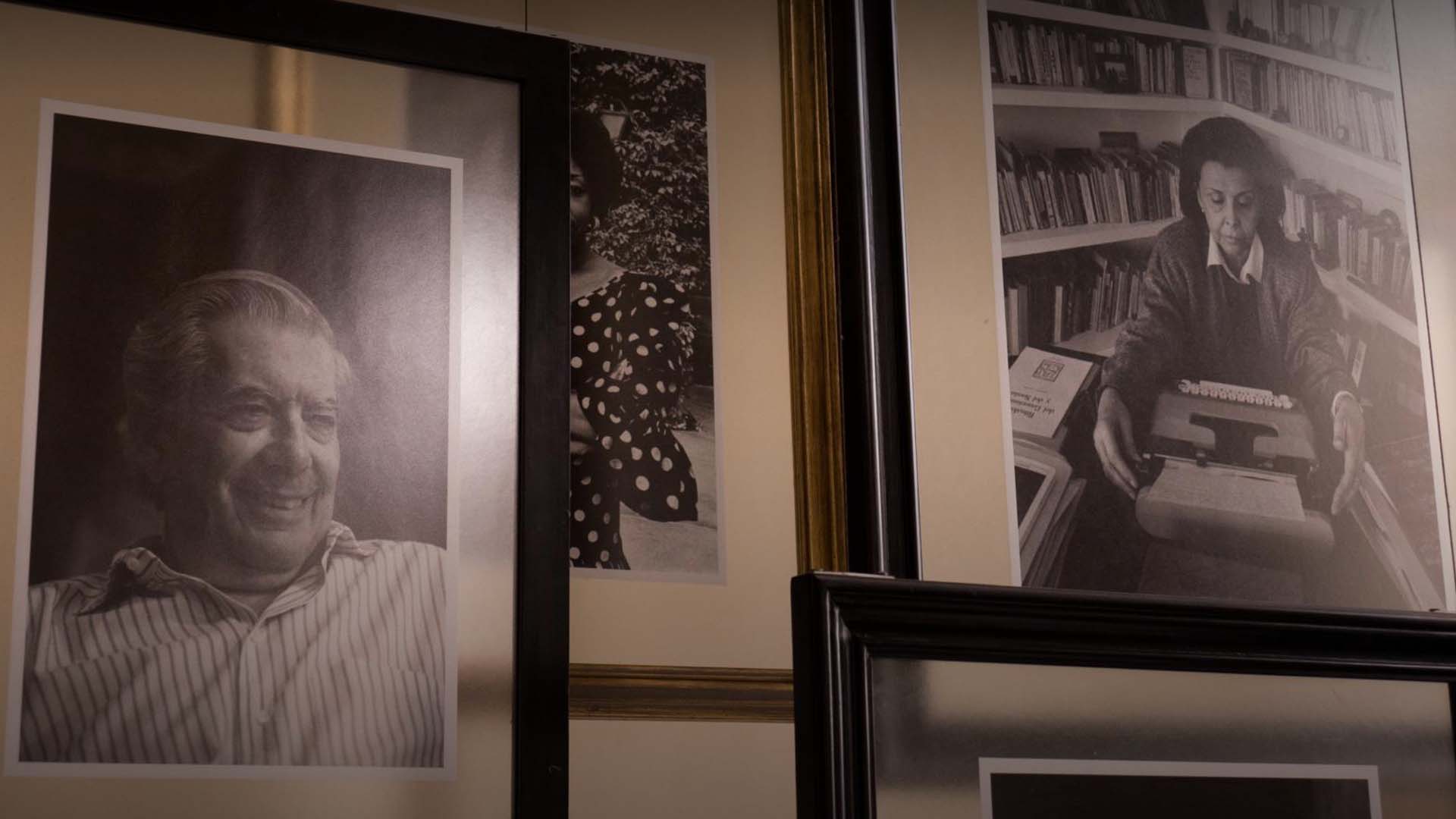 Retratos de Vargas Llosa y Varela
