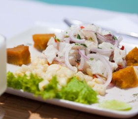 Cebiche con Pisco Sour, Lima