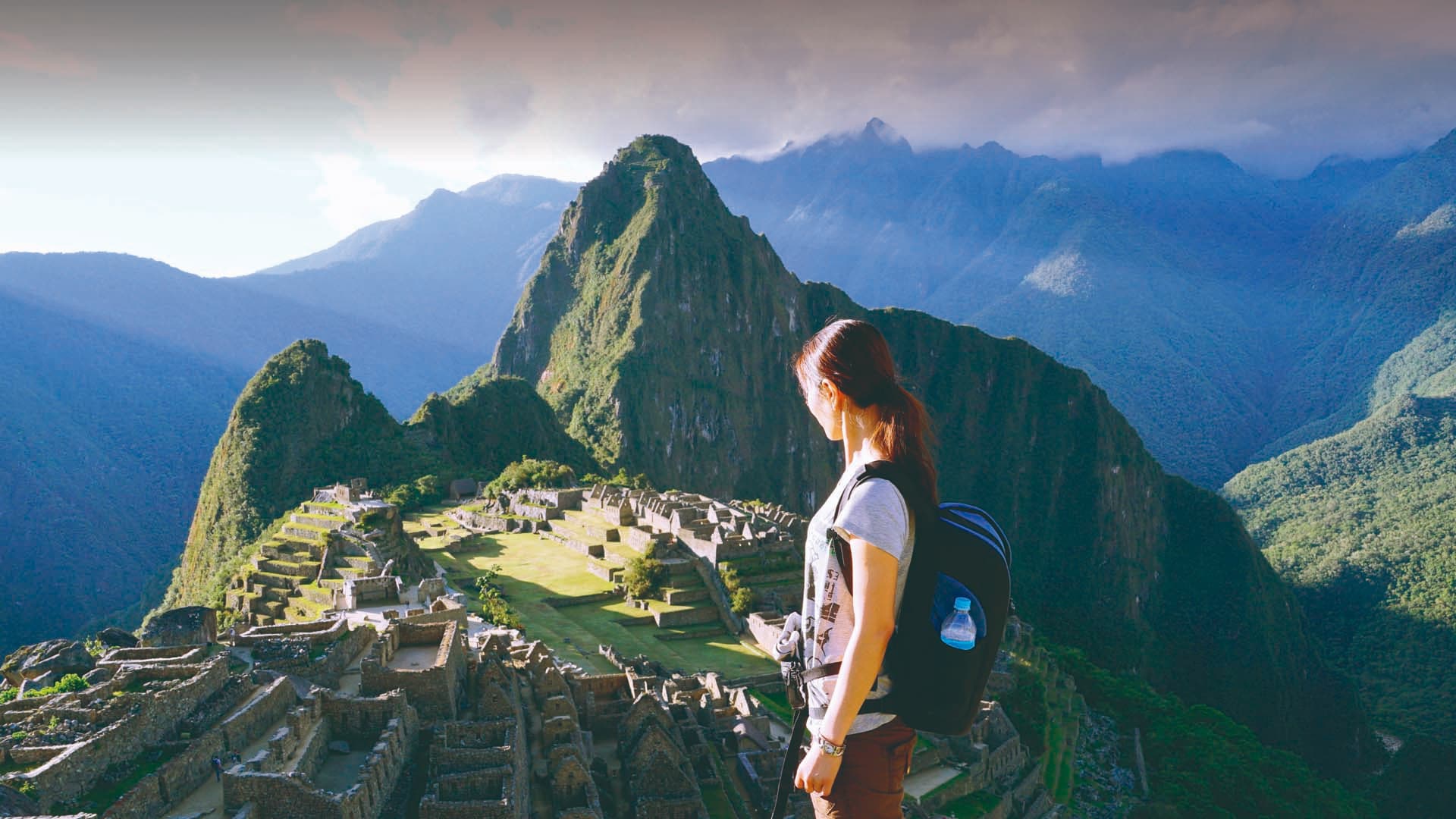 Turista en Machupicchu
