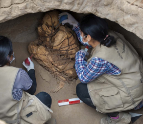 Mummy found in Cajamarquilla