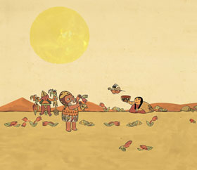 "Colibrí y la lluvia"