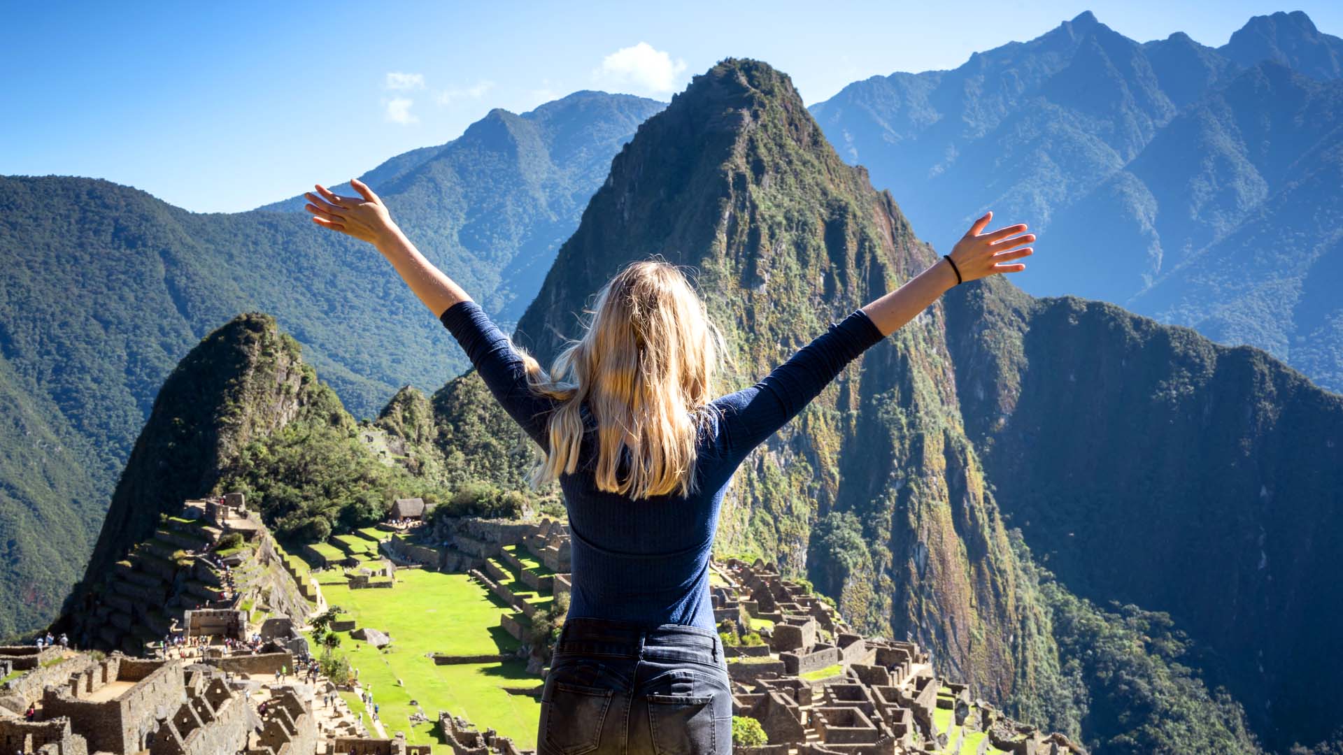 Turista em Machu Picchu