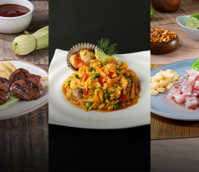 Pratos típicos do Peru.