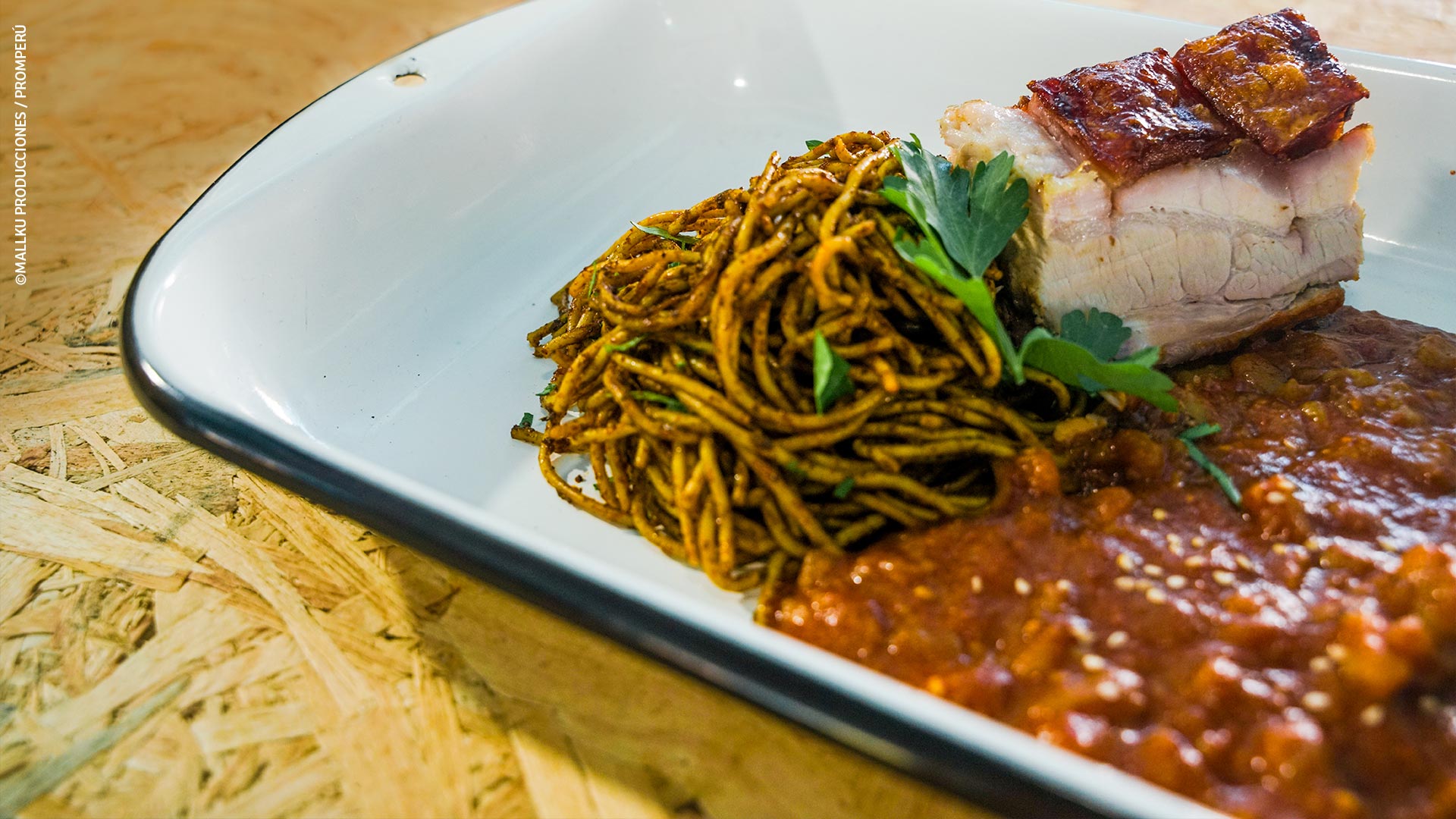 Traditional dish, sopa seca