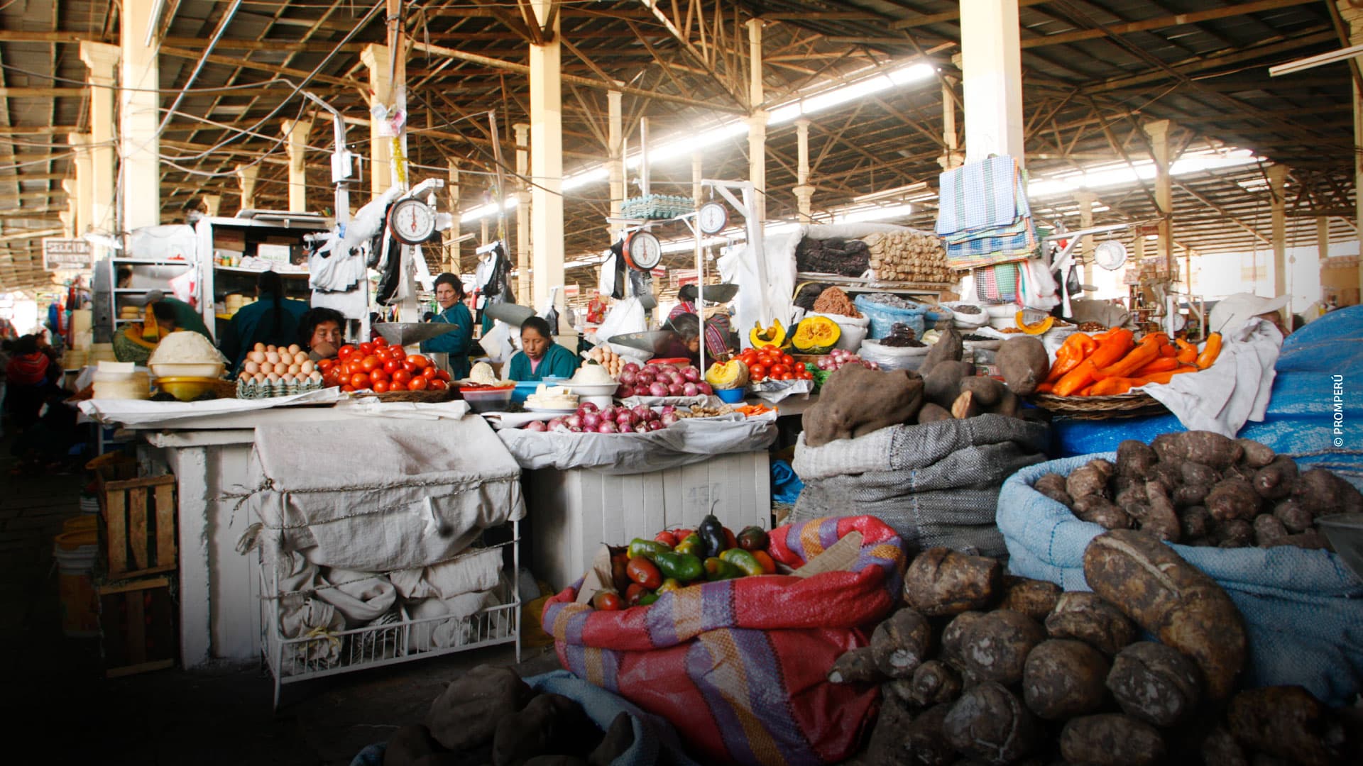 Interior of the San Pedro Market, Cusco