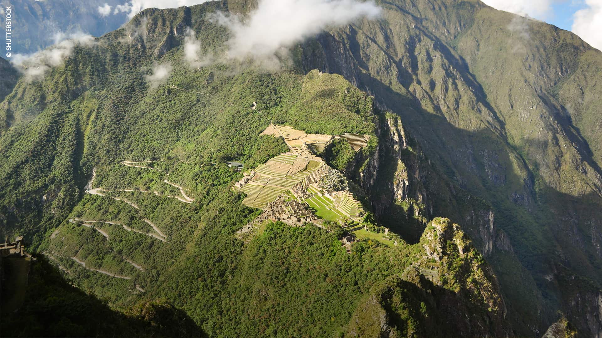 View of Machupicchu from Waynapicchu Mountain