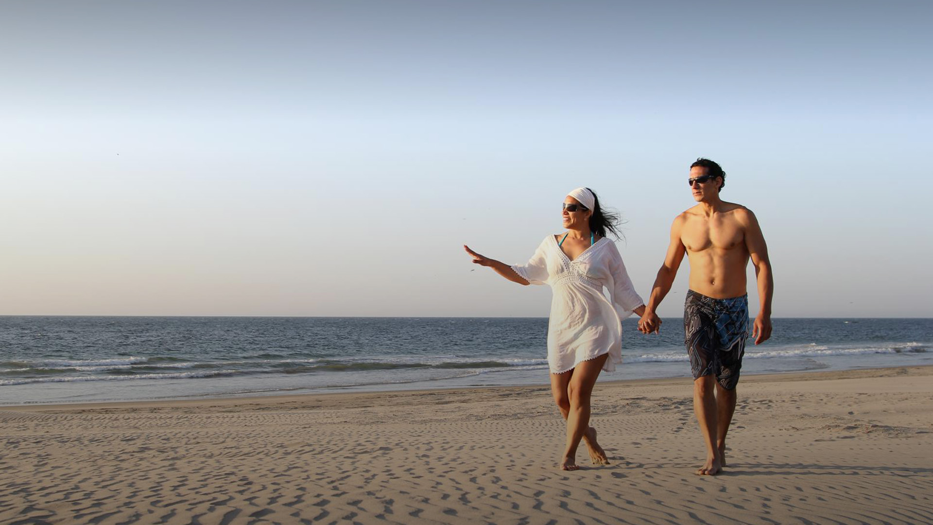 Pareja en la playa