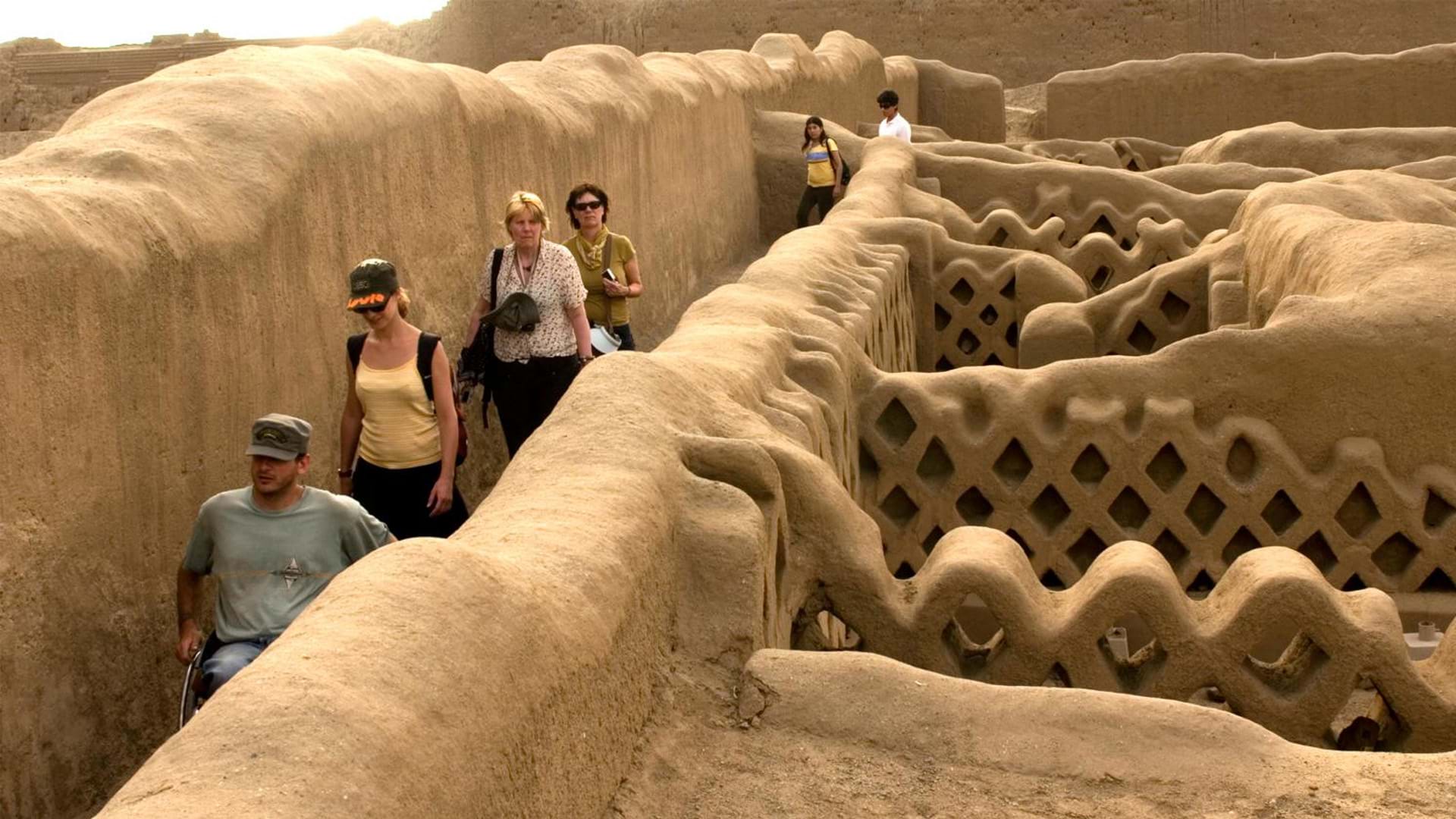 Tourists in Chan Chan, La Libertad