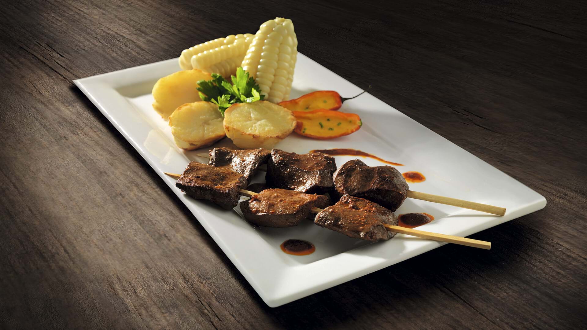 Anticuchos, Peruvian dish, Lima