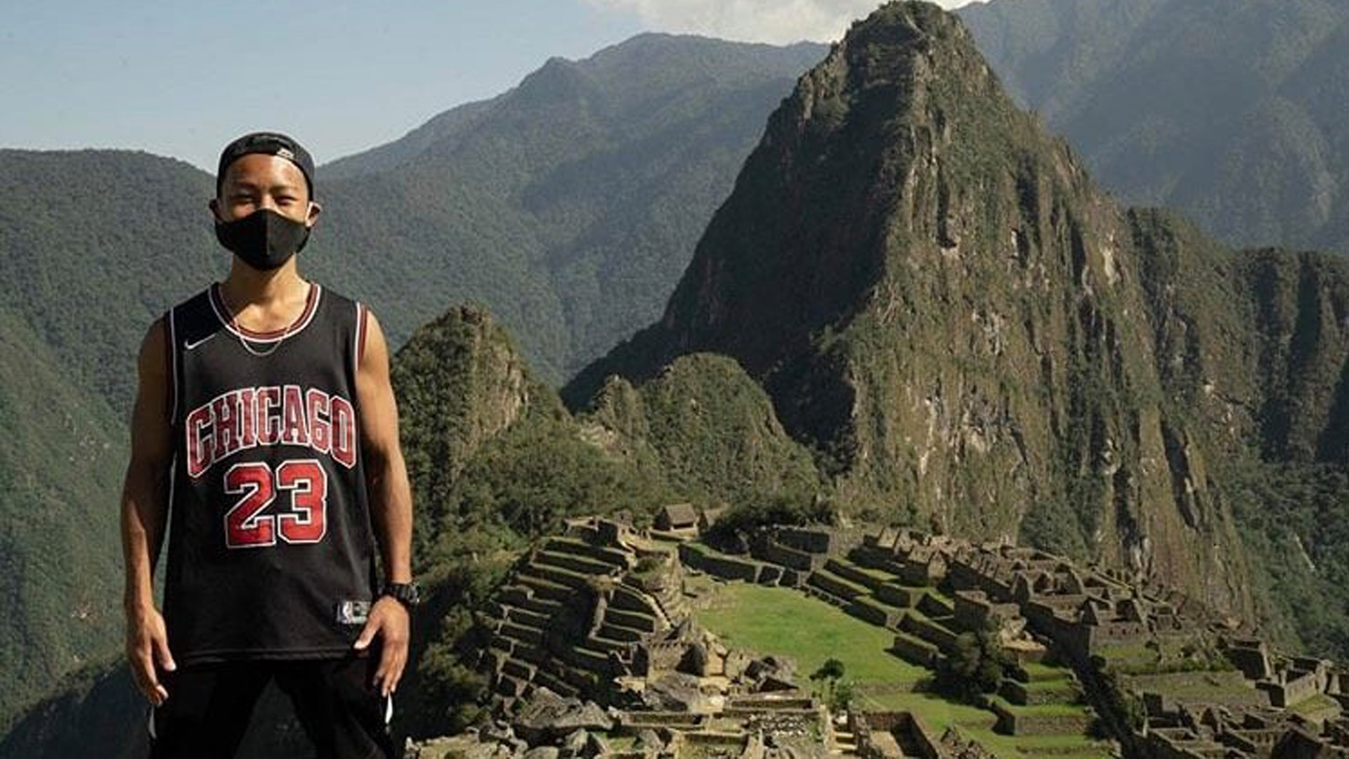 Jesse Katayama en Machu Picchu