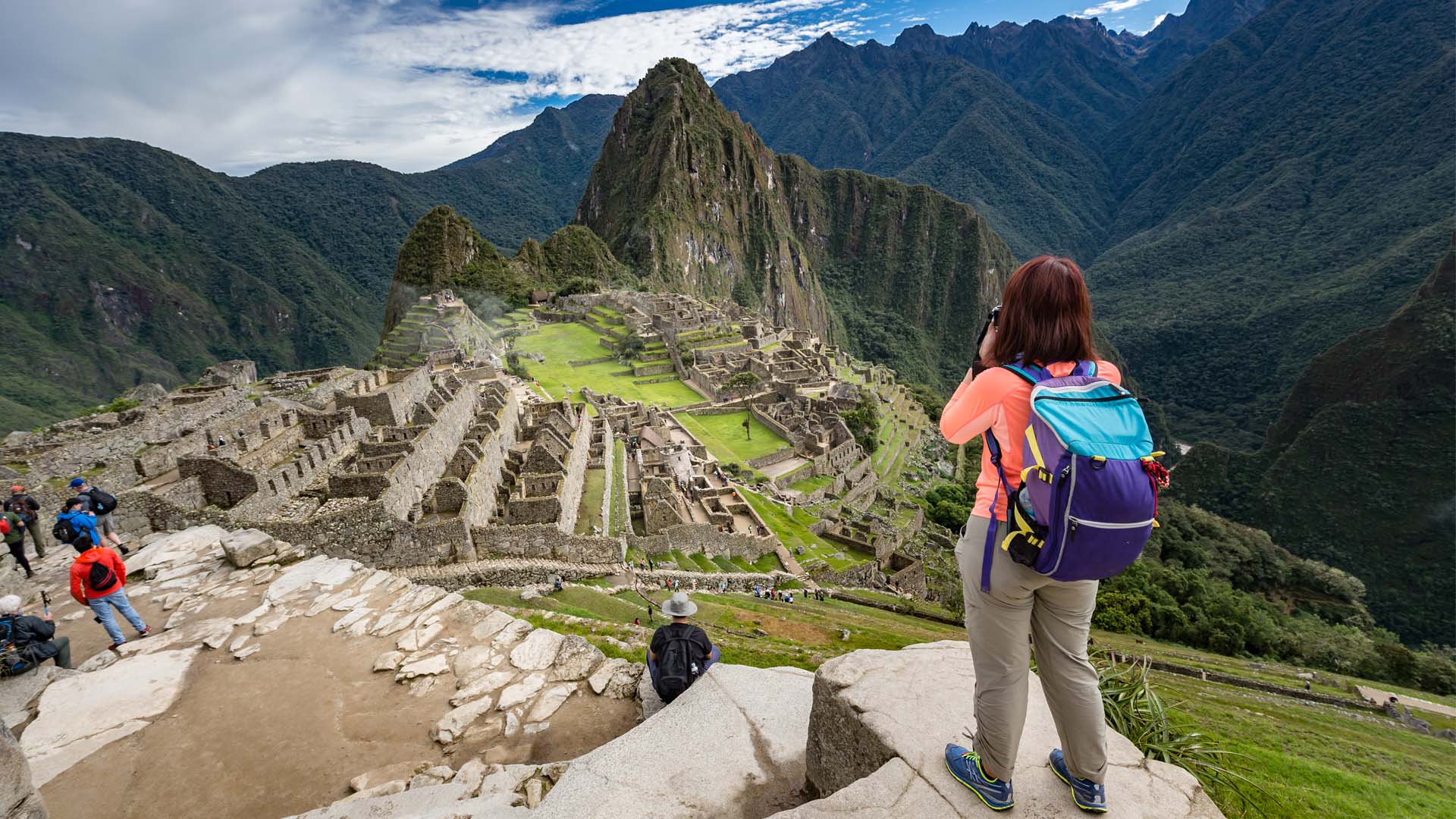 Turista en Machupicchu