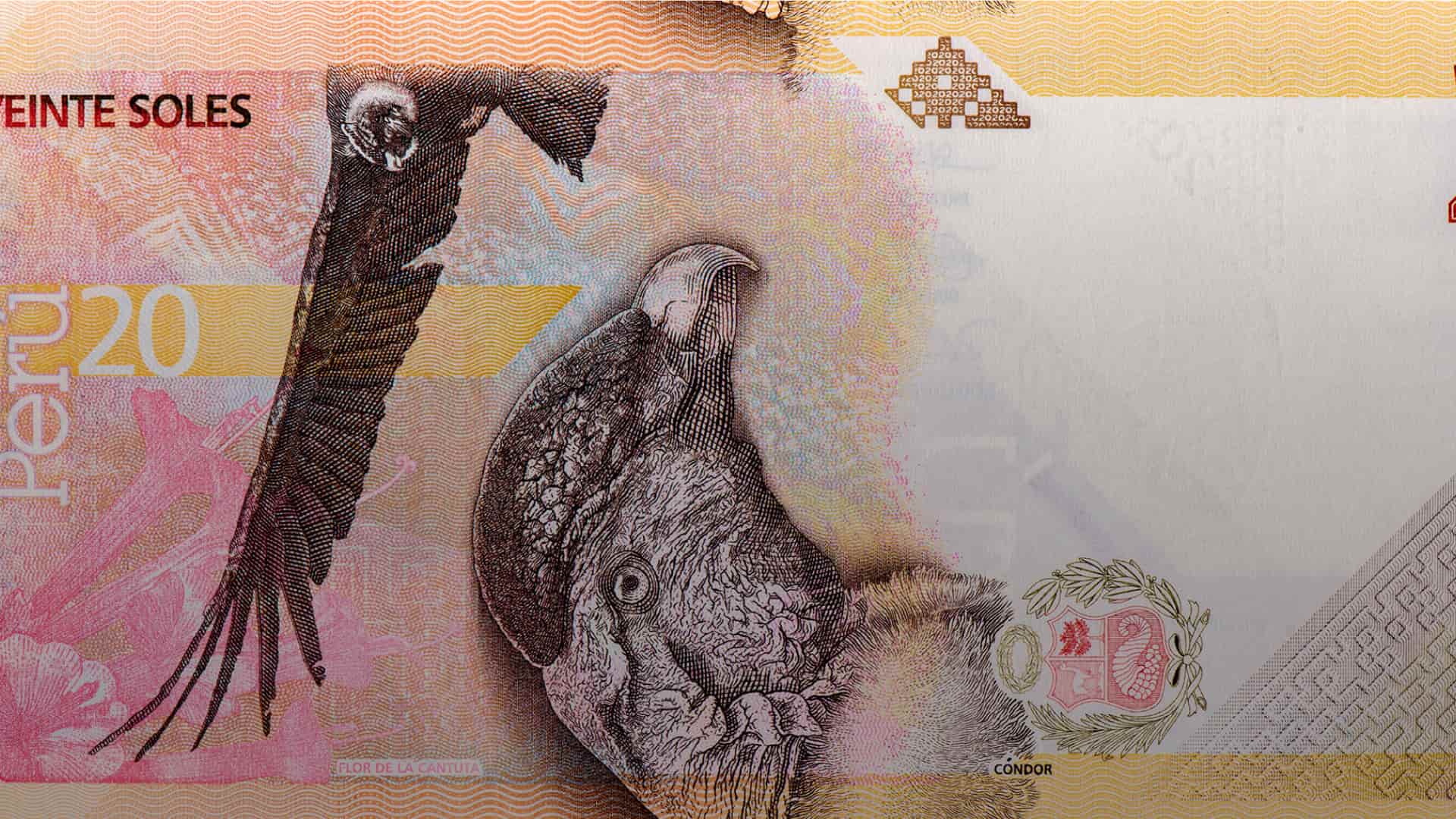 Reverso del billete de 20 soles