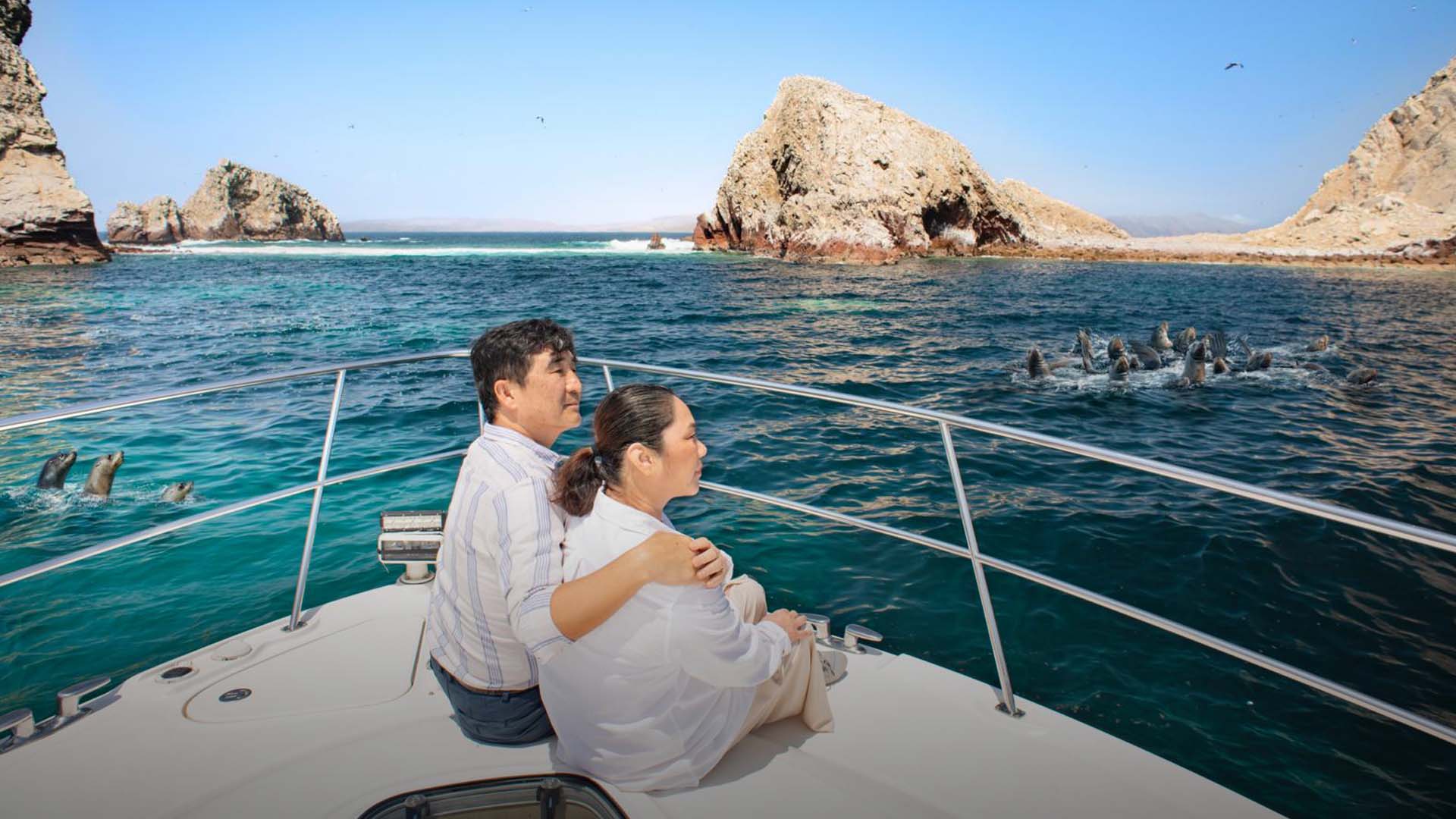 Touristes à Paracas, Ica