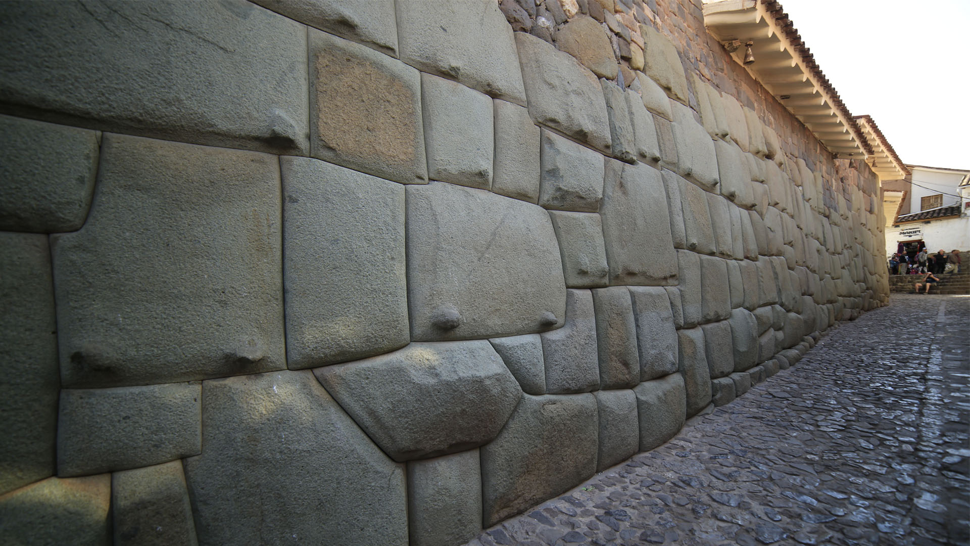 Cusco, Peru, rua, pedra com doze cantos